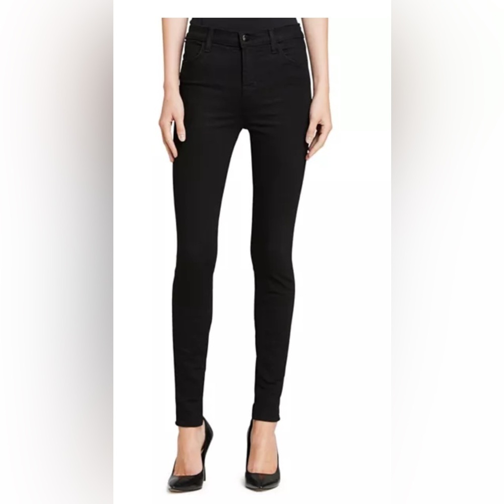 J BRAND MARIA SERIOUSLY BLACK HIGH RISE SKINNY JEANS 231100294 SIZE 24